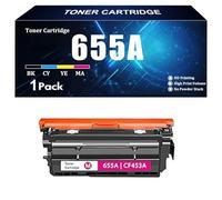 Compatibile per HP CF450A CF451A CF452A CF453A 655A sostituzione della cartuccia di toner ad alto rendimento con il chip per HP M652n M652dn M653dn M653x M653dh M681f M681z M681f M682z Colori della st