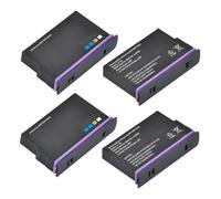 Compatibile per Insta360 X5, 2800mAh batteria di ricambio con doppia custodia di ricarica (4 batterie)