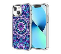Compatibile per iPhone 11, custodia estetica Mandala caleidoscopio, stile bohémien, arte astratta, antiurto, protettiva, in morbido TPU, regalo per ragazze e donne