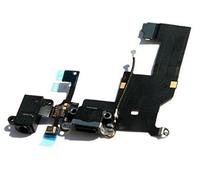 Compatibile per IPHONE 5 5G FLEX FLAT DOCK jack audio cuffia auricolare CIRCUITO MODULO BASETTA CONNETTORE per jack Usb CARICA DOCK RICARICA + MICROFONO NERO