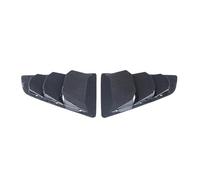 Compatibile per Nissan 370Z 2009-2020 Accessori per la modifica esterna della finestra triangolare posteriore per auto ABS Griglia in vetro nero(Carbon fiber pattern)