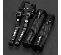 Compatibile Per NMAX 125 NMAX 150 N-MAX 125 155 2015-2021 2020 2019 2018 2017 2016 2022 2023 Moto Regolabile Freno Leve Di Frizione Maniglia Manopole Del Manubrio(Nero)