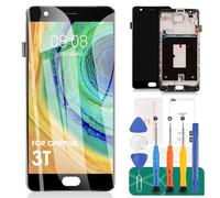 Compatibile per Oneplus 3T A3010 Schermo di Ricambio OLED Display LCD One plus Three 3 A3003 A3000 SM-A3000 Kit sensore digitalizzatore touch (OLED nero con telaio)