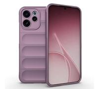 Compatibile per Oppo Reno 15F 5G (Colore: Viola) Custodia posteriore rigida antiurto in silicone 3D