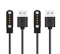 Compatibile per PTHTECHUS Kids Smartwatch Y19 Caricabatteria, ricarica magnetica USB a 4 pin compatibile con PTHTECHUS Kids Smartwatch Phone Y19 1,44 pollici (nero)