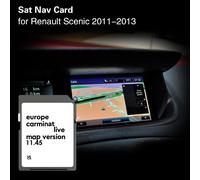 Compatibile per Renault Scenic 2011 2012 2013 Carminat Live 11.45 Copertina della mappa Lituania Portogallo Irlanda Europa GPS SD Scheda da 8 GB