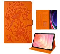 Compatibile per Samsung Galaxy Tab S9 FE 10.9 SM-X510 SM-X516B (Couleur: arancione) antiurto Smart Cover modello custodia flip in pelle silicone