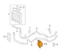 Compatibile per Supporto staffa modulo tubo radiatore olio Bmw 7 Hibryd F04 17117589524 Originale