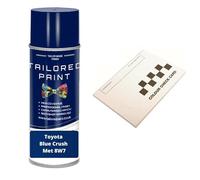 Compatibile per Toyota Yaris 2005-2013 Aerosol Spray Vernice (Aerosol, Blue Crush Met 8W7)