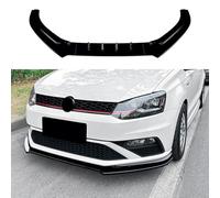 Compatibile per Volkswagen VW Polo MK5 6C GTI 2015-2018, Spoiler per Paraurti Anteriore per Auto, Diffusore per Labbra Canard, Pala per Carrozzeria Antigraffio,A-Glossy Black