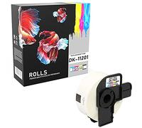 Compatibile Rotolo DK-11201 29mm x 90mm Etichette adesive per Brother P-Touch QL-500 QL-550 QL-560 QL-570 QL-700 QL-720NW QL-800 QL-810W QL-820NWB QL-1050 QL-1100 QL-1110NWB (400 Etichette per Rotolo)