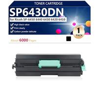 Compatibile SP6430DN Cartuccia Toner di Ricambio ad alta Capacità per Ricoh SP-6450 6440 6430 6420 6410 Stampante, 6000 Pagine,Black