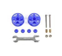 Compatibile Tamiya 15532 Mini 4WD Doppie Rotelle 19mm Blu