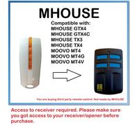 Compatibile Telecomando Con Mhouse GTX4,GTX4C,TX3,TX4 Rolling Code