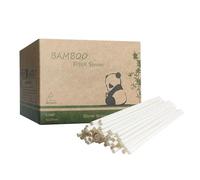 Compatibili Cannucce Corte in Bambù da Cocktail 127 x 3mm, [1000 Pezzi] Biodegradabili Bastoncini da Caffè Bastoncini e Agitatori di Caffè in Bambù, Mini Cannucce in Fibra Plant Based