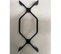 COMPATIBILI CON Rex Aeg Zanussi electrolux Griglia in ghisa 2 fuochi 380 x 155 G4427 - Prodotto adattabile completo di gommini antigraffio