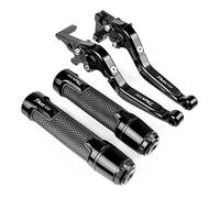 compatibili Per 2008-2018 TMAX 530 TMAX530 SX DX 2017 2018 Leva Del Freno Della Frizione Del Motociclo Manopole Pieghevoli Regolabili Allungabili Leve Del Manubrio(Nero)