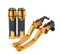 compatibili Per HP2ENDURO 2005 2006 2007 2008 Manubrio Per Moto Leve Freno Frizione Regolabili Manopole Maniglia(Oro)