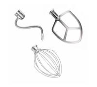 Compatibilità con accessori for for for for mixer Kitchenaid da 7 quarti Accessori for supporto Frusta in filo metallico Gancio for impastare Paletta(Hook Pulp Net)