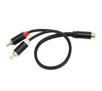 Compatibilità di amplificatori per subwoofer con filo di rame privo di ossigeno, cavo splitter RCA a Y con conduttore in rame puro, adattatore audio