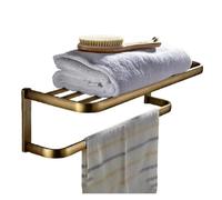 Compatibilità for lo stile retrò vintage in ottone anticato, portasciugamani da parete for bagno, porta abiti e mensole 2ba172