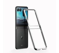Compatible avec Coque Motorola Razr 50 Ultra antichoc Anti-rayures Coque de téléphone Motorola Razr 50 Ultra Protection Integrale Silicone Ultra Fine Étui housse Case Cover (Argent)