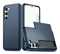 Compatible avec Coque Samsung A56 5G avec porte-cartes portefeuille portefeuille Coque Samsung Galaxy A56 5G Protection Scorlissant Cache Étui Silicone antichoc housse Cover (Bleu Navy)