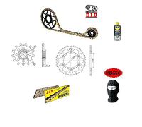 COMPATIBLE CON Duke 690 2009-2017 KIT TRASMISSIONE PER MOTO CATENA DID 520VX3 LUN 118 MAGLIE,CORONA IN ACCIAIO P520-Z40,PIGNONE P520-Z16 SPECIFICO PER LA TUA MOTO