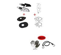 COMPATIBLE CON HONDA CBR 600 RR 2003-2022 FRECCIE A COPPIA A LED+ADATTATORE PIASTRINE FRECCIA PER MOTO HONDA CARENATE KIT LAMPA 90246+90061 NERE UNIVERSALE OMOLOGATO