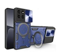Compatible con Honor X6b Custodia,Compatibile con Honor X6b 4G JDY-LX1 JDY-LX2 Supporto magnetico Kickstand [PC+TPU] 2 in 1 Blue