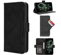 Compatible con Oppo Reno10 5G Custodia,Compatible con Oppo Reno10 Pro 5G Cover Flip kickstand Chiusura magnetica Slot per carte di credito Black