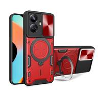 Compatible con Realme GT3 5G / GT 3 / GT3 240W Custodia,Compatibile con Realme GT Neo 5 5G Supporto magnetico Kickstand [PC+TPU] 2 in 1 Red