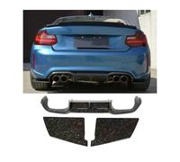 Compatible For BMW F87 M2 M2C 2016 2017 2018 2019 2020 Real Carbon Fiber Rear Diffuser Kit Lip Spoiler Refits Splitters(Forge Carbon Fiber)