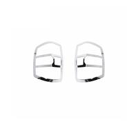 Compatible For Chevrolet Silverado 2014 2015 2016 2017 2018 Car Rear Taillight Tail Light Lamp Decoration Cover Accessories(Chrome)
