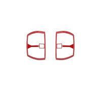Compatible For Chevrolet Silverado 2014 2015 2016 2017 2018 Car Rear Taillight Tail Light Lamp Decoration Cover Accessories(C1 red)