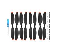 Compatible For DJI Mini 2, 16Pcs Propeller Set - Low Noise Lightweight Props For 4K / SE 2SE, Includes Screws & Tool(Orange Edge)