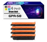 Compatible for GPR-58 Drum Unit for imageRUNNER Advance C256iF II C356iF II C256iF III C356iF III DX C257iF C357iF Printers, with Chip High Yield 55000 Pages, Durability/64(4-Pack BK/C/M/Y)