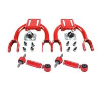 Compatible For Honda Civic EG 92-95 Front Upper Camber Kit Control Arm Car Suspension Oscillating Arm Rear Adjustable Control Arm Auto Part(Red)