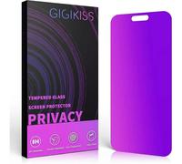 Compatible for iPhone 15promax Privacy Screen Protector 6.7 Inch, Purple Gradient Anti Spy Anti Blue Light HD Screen Protector Tempered Glass