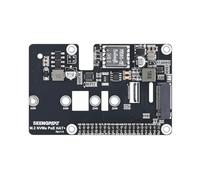 Compatible for Raspberry Pi 5 M.2 NVMe PoE HAT+ Expansion Board - PCIe Interface, NVMe SSD Boot, PoE Power Supply, Supports Gen2/Gen3 & 2230/2242/2260/2280 M.2 SSDs