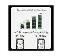 Compatible for USB4/ to PCIe Gen4 X4 NVMe 40Gbps SSD Enclosure for Windows MacOS Linux Operating System