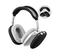 Compatible with AirPods Max, Black, Soft Silicone Protective Case Cover Accessory for AirPods Max Headset