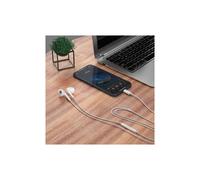 Compatible with iPhone compatible Lightning Headphones with volume buttons microphone White