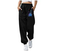 Compatible with Moto Intimo Uomo Inverno Classic Donna Jogging Pantaloni Elasticizzato Cordino Vita Alta Attraente Stampa Farfalle Mutande Termiche Super Morbide Donna Inverno, Blu, L