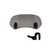 Compatible With Motorcycle Scooter Adjustable Clip On Windscreen Windshield Extension Spoiler Wind Deflector Adjustable Lockable (Color : Small Smoked)