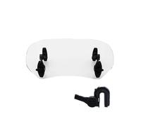 Compatible With Motorcycle Scooter Adjustable Clip On Windscreen Windshield Extension Spoiler Wind Deflector Adjustable Lockable (Color : Small Transparent)