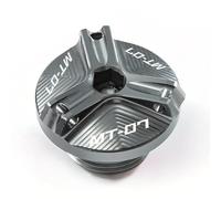 Compatible with MT07 MT-07 MT 07 FZ07 2015-2021 2022 2023 2024 Front Rear brake Fluid Reservoir Cover oil filler Cap tire valve cap(Oil filler cap- Grey)