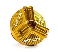 Compatible with MT07 MT-07 MT 07 FZ07 2015-2021 2022 2023 2024 Front Rear brake Fluid Reservoir Cover oil filler Cap tire valve cap(Oil filler cap- Gold)