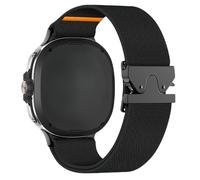 Compatible with Samsung Galaxy Watch 8 40mm 44mm / Watch 8 Classic 46mm, Cinturino nylon elastico con fibbia paracadute - Fasciale sportivo per uomini & donne, Nero