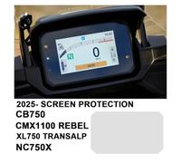Compatible With XL 750 Transalp 2025 Scratch Cluster Screen Dashboard CMX1100 Rebel NC750 X CB750 Hornet Protection Instrument Film(2 SET)